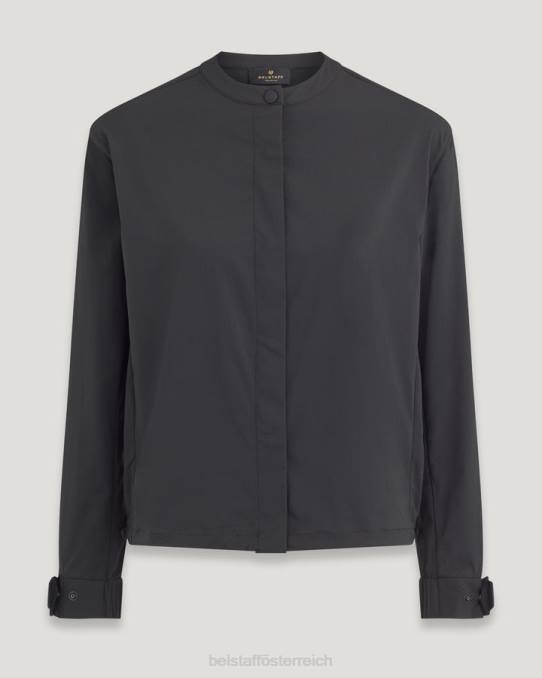Belstaff Frauen Schlagbluse PHND501 Kleidung Stretch-Nylon schwarz