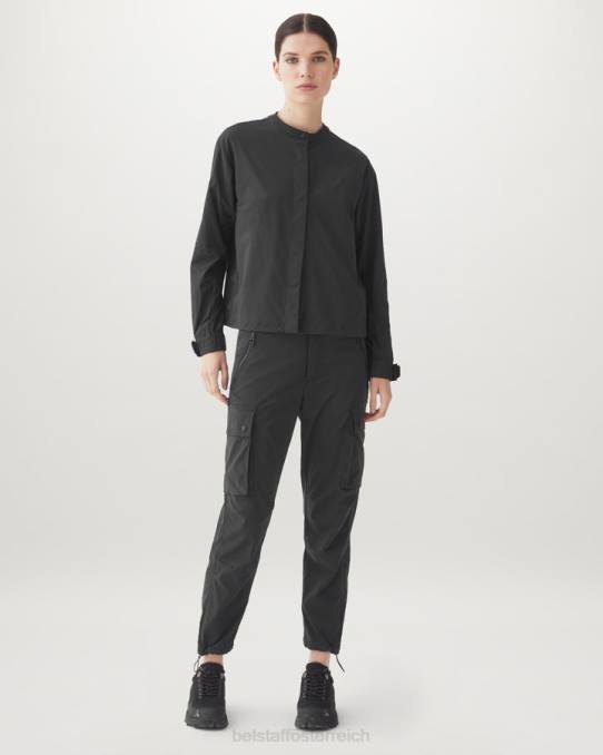 Belstaff Frauen Schlagbluse PHND501 Kleidung Stretch-Nylon schwarz