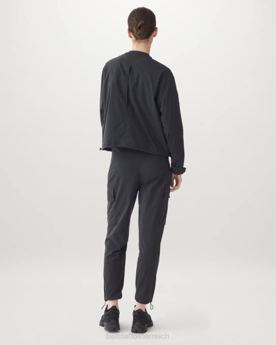 Belstaff Frauen Schlagbluse PHND501 Kleidung Stretch-Nylon schwarz
