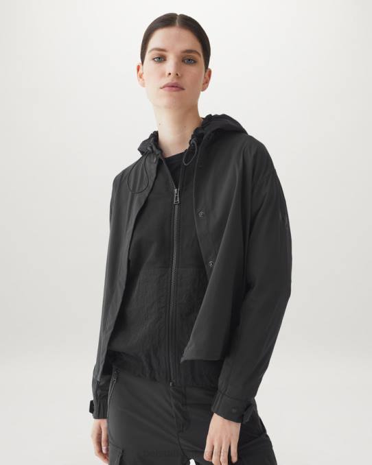 Belstaff Frauen Schlagbluse PHND501 Kleidung Stretch-Nylon schwarz