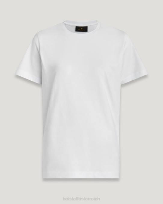 Belstaff Frauen Stardust-Mikro-T-Shirt PHND502 Kleidung Baumwolljersey weiß