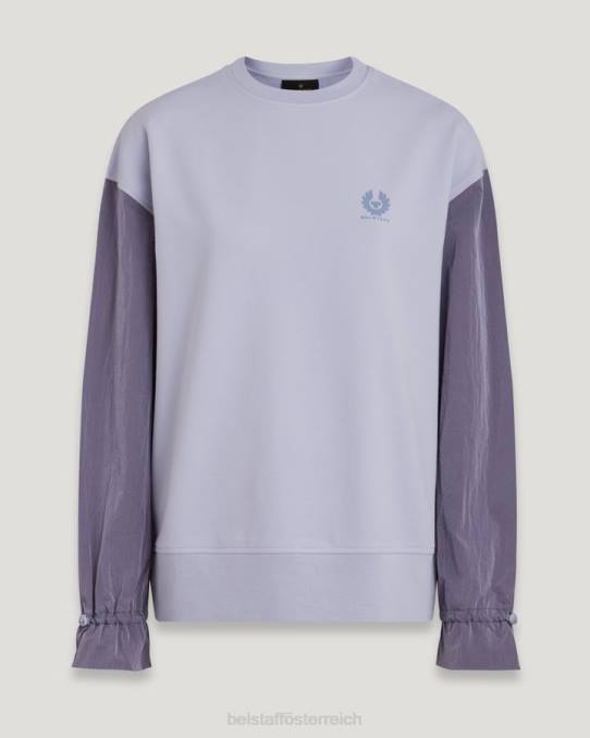 Belstaff Frauen gesundes Sweatshirt PHND508 Kleidung leichtes Fleece violett