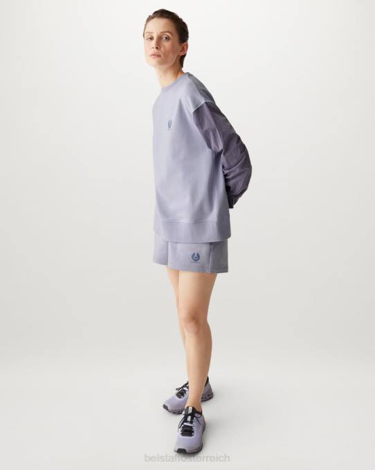 Belstaff Frauen gesundes Sweatshirt PHND508 Kleidung leichtes Fleece violett