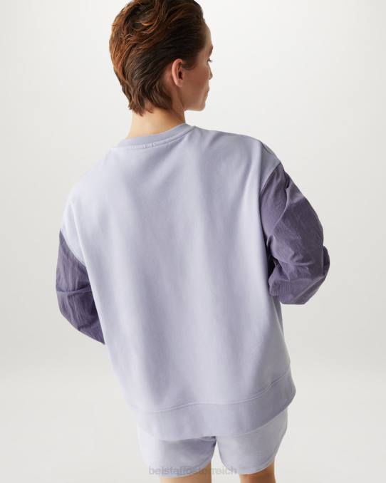 Belstaff Frauen gesundes Sweatshirt PHND508 Kleidung leichtes Fleece violett