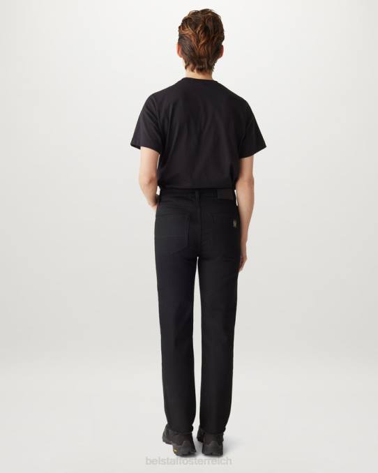 Belstaff Frauen Celest-Jeans PHND518 Kleidung roher Denim schwarz