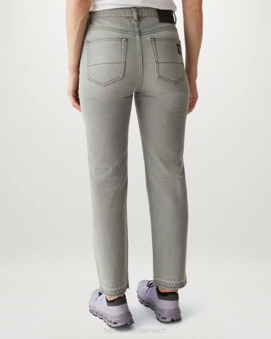 Belstaff Frauen Celest-Jeans PHND521 Kleidung gewaschener Denim silbergrau