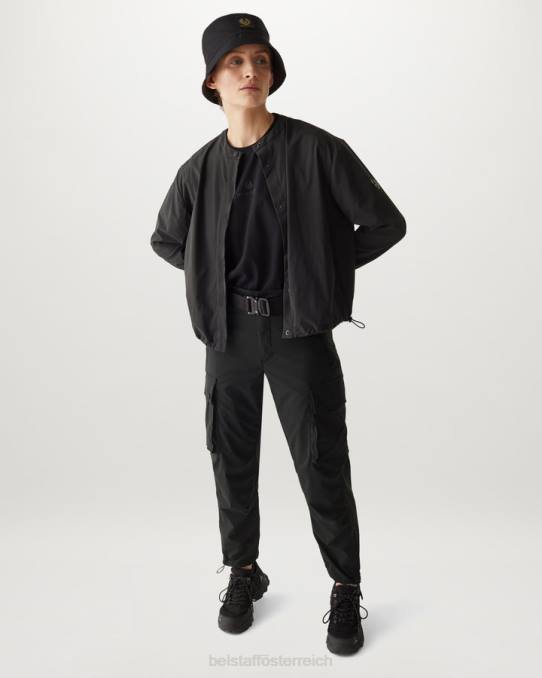Belstaff Frauen Schlaghose PHND517 Kleidung Stretch-Nylon schwarz
