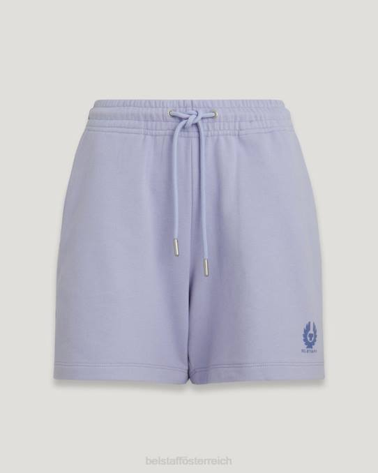 Belstaff Frauen Signature-Sweatshorts PHND520 Kleidung Baumwollvlies violett