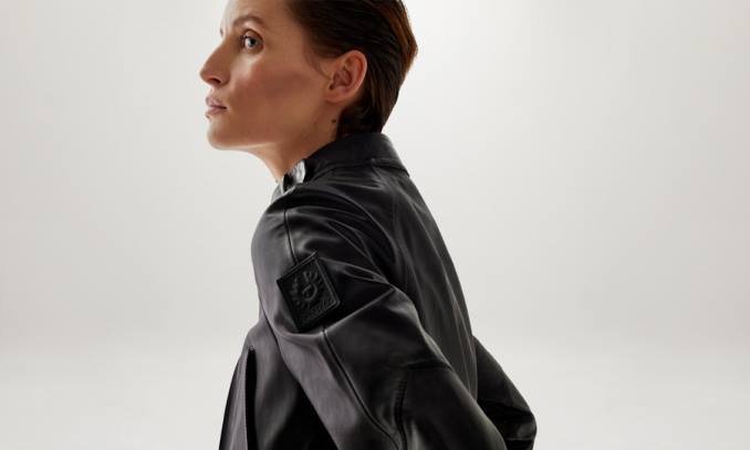 Belstaff Frauen Meteorjacke PHND467 Kleidung Plonge Nappa schwarz