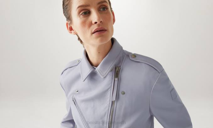 Belstaff Frauen Renegade-Jacke PHND466 Kleidung mattes Nappaviolett