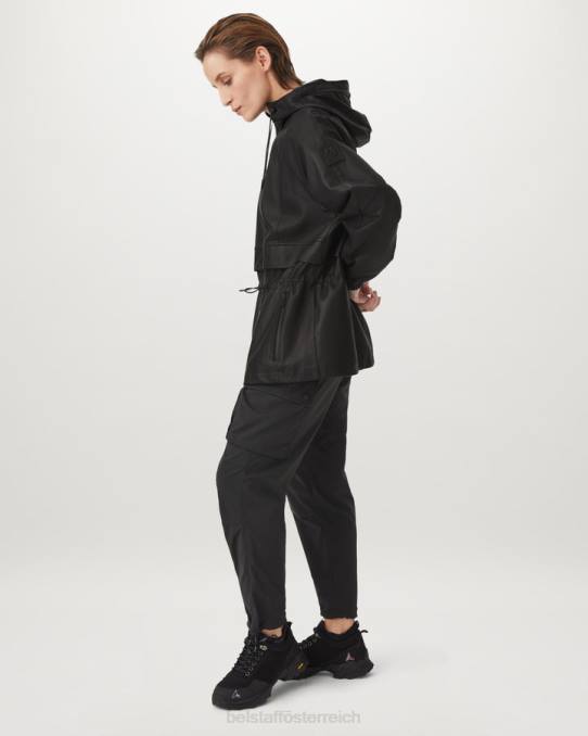 Belstaff Frauen transparente Jacke PHND464 Kleidung Fliegengewicht Nappa schwarz