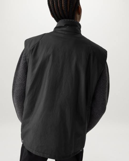 Belstaff Frauen Edition Weste PHND493 Kleidung gewachste Baumwolle schwarz