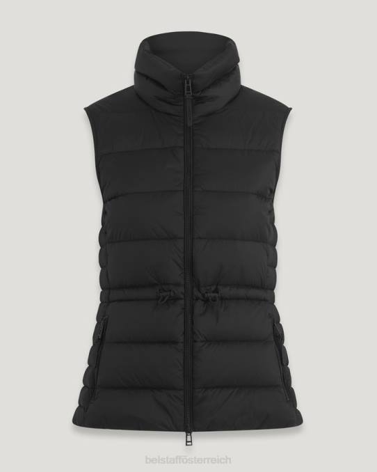 Belstaff Frauen Fluchtweste PHND491 Kleidung Daunengefülltes Nylon schwarz
