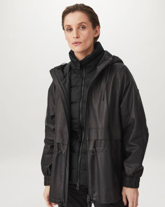 Belstaff Frauen Fluchtweste PHND491 Kleidung Daunengefülltes Nylon schwarz