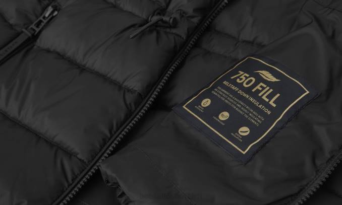 Belstaff Frauen Fluchtweste PHND491 Kleidung Daunengefülltes Nylon schwarz