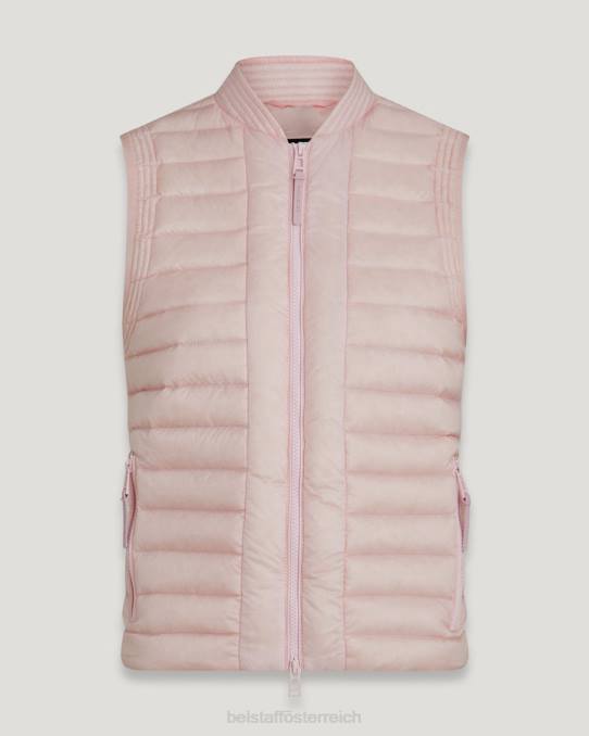 Belstaff Frauen Stella Weste PHND494 Kleidung Ultraleichte Daune in Kreiderosa