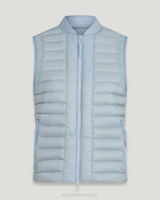 Belstaff Frauen Stella Weste PHND496 Kleidung Ultraleichte Daune in Himmelblau