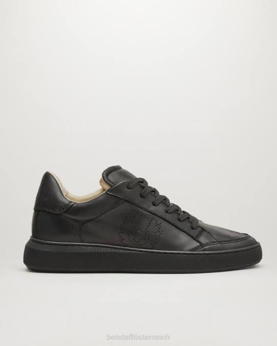 Belstaff Frauen Track-Low-Top-Sneaker PHND523 Schuh Glattleder schwarz