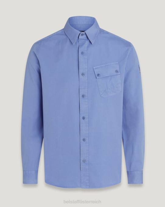 Belstaff Männer Pitch-Shirt PHND134 Kleidung Baumwolltwill lila