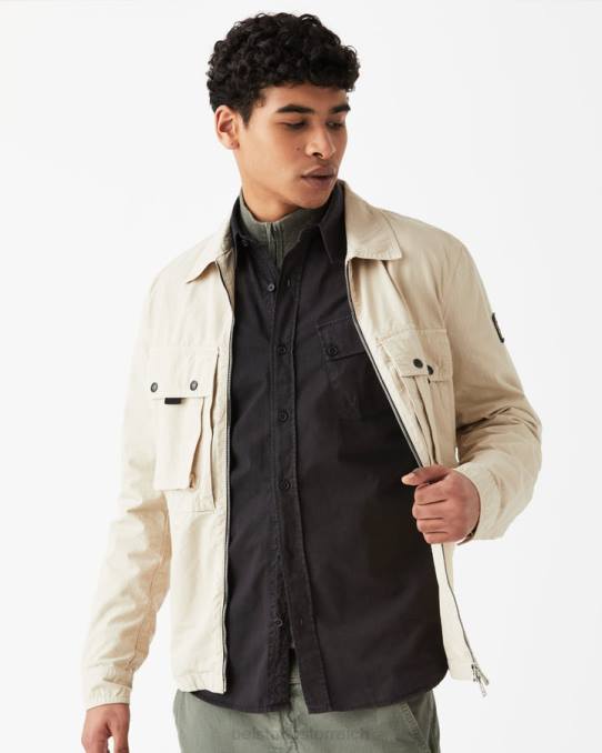 Belstaff Männer Pitch-Shirt PHND138 Kleidung Baumwolltwill schwarz