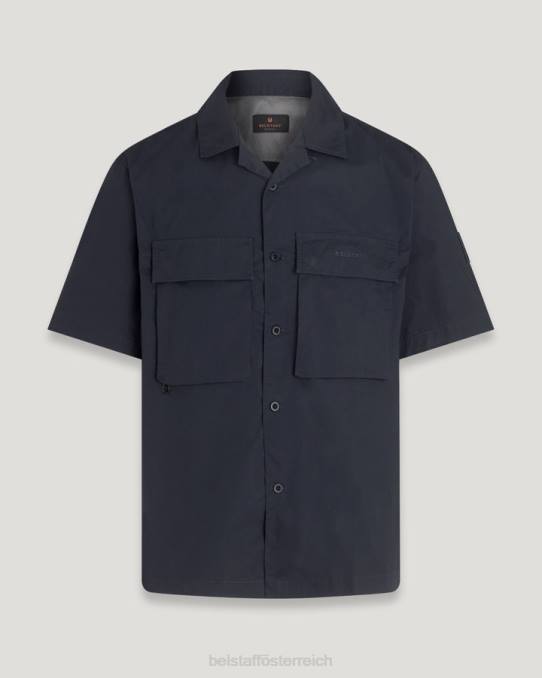 Belstaff Männer Rove-Shirt PHND133 Kleidung Baumwollpopeline, dunkle Tinte