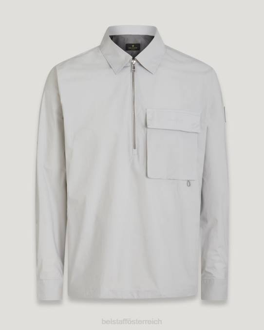 Belstaff Männer Tack-Shirt PHND129 Kleidung Baumwollpopeline perlgrau