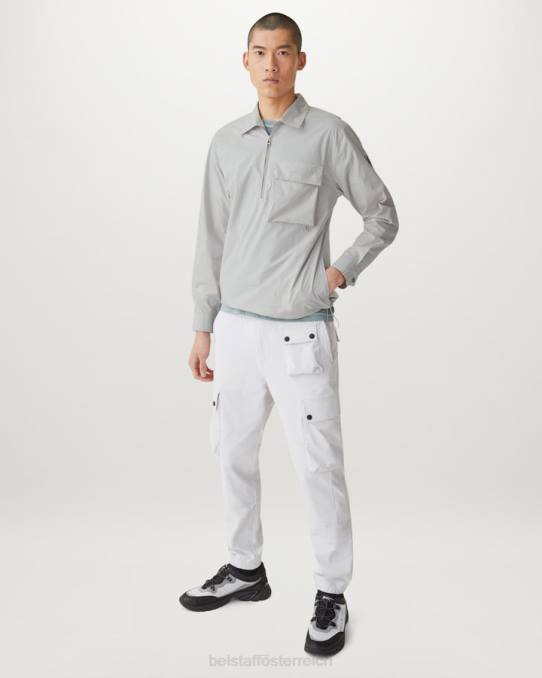 Belstaff Männer Tack-Shirt PHND129 Kleidung Baumwollpopeline perlgrau