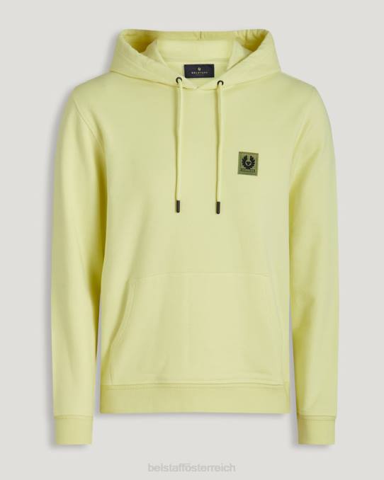Belstaff Männer Kapuzenpullover PHND236 Kleidung Baumwollvlies zitronengelb