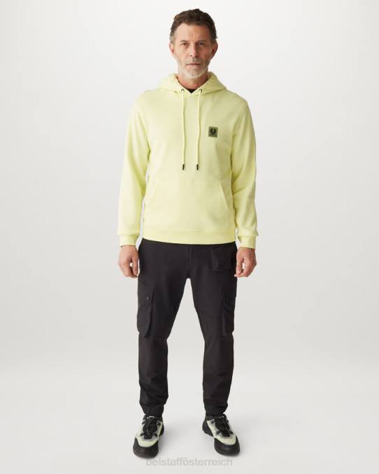 Belstaff Männer Kapuzenpullover PHND236 Kleidung Baumwollvlies zitronengelb
