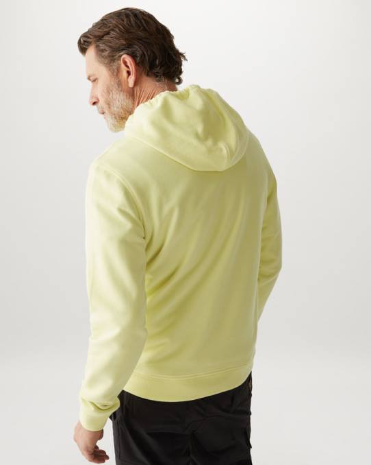 Belstaff Männer Kapuzenpullover PHND236 Kleidung Baumwollvlies zitronengelb