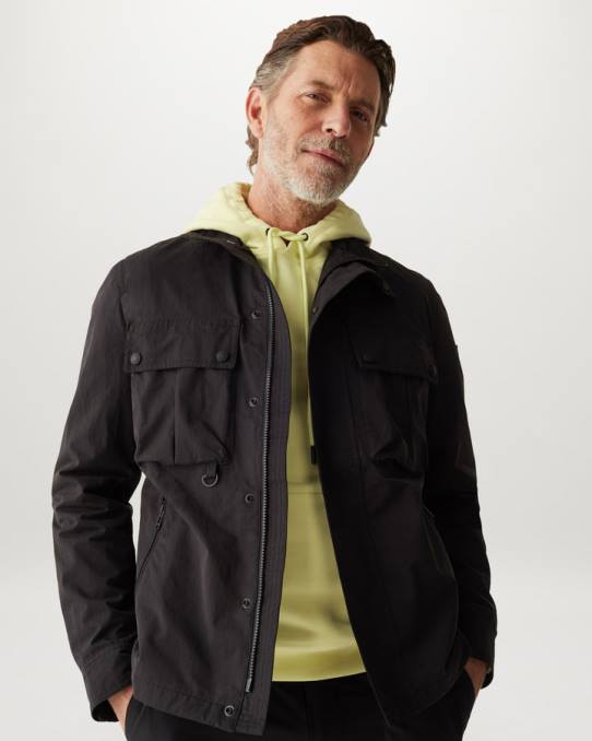 Belstaff Männer Kapuzenpullover PHND236 Kleidung Baumwollvlies zitronengelb