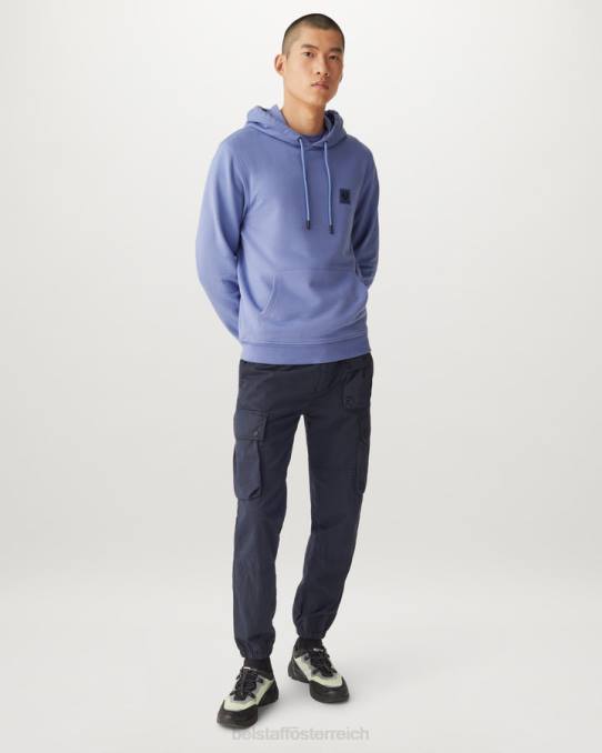 Belstaff Männer Kapuzenpullover PHND242 Kleidung Baumwollvlies lila
