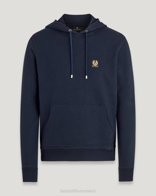 Belstaff Männer Kapuzenpullover PHND251 Kleidung Baumwollvlies, dunkle Tinte