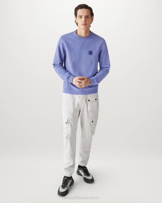 Belstaff Männer Sweatshirt PHND238 Kleidung Baumwollvlies lila