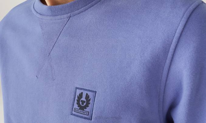 Belstaff Männer Sweatshirt PHND238 Kleidung Baumwollvlies lila