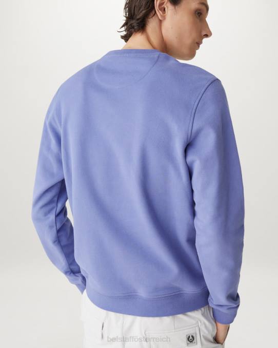 Belstaff Männer Sweatshirt PHND238 Kleidung Baumwollvlies lila