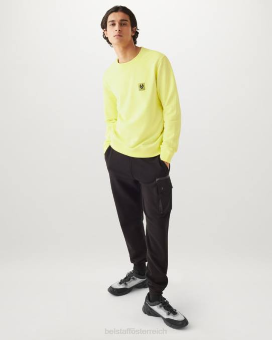 Belstaff Männer Sweatshirt PHND240 Kleidung Baumwollvlies zitronengelb