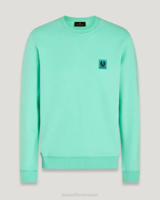 Belstaff Männer Sweatshirt PHND244 Kleidung Baumwollvlies ozeangrün