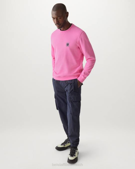 Belstaff Männer Sweatshirt PHND245 Kleidung Baumwollvlies quarzrosa
