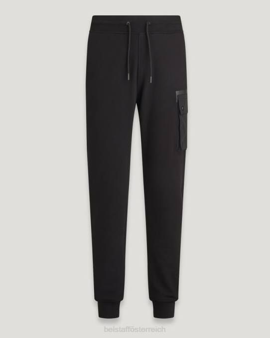 Belstaff Männer Drift-Jogginghose PHND300 Kleidung Trockenes Baumwollvlies schwarz