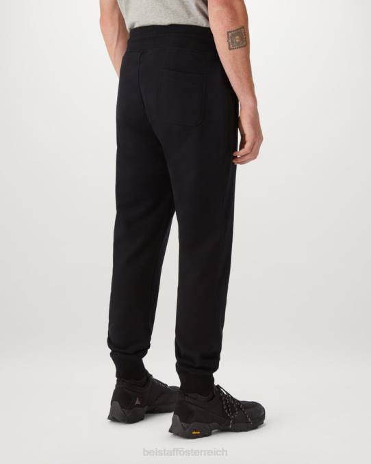 Belstaff Männer Jogginghose PHND319 Kleidung Baumwollvlies schwarz