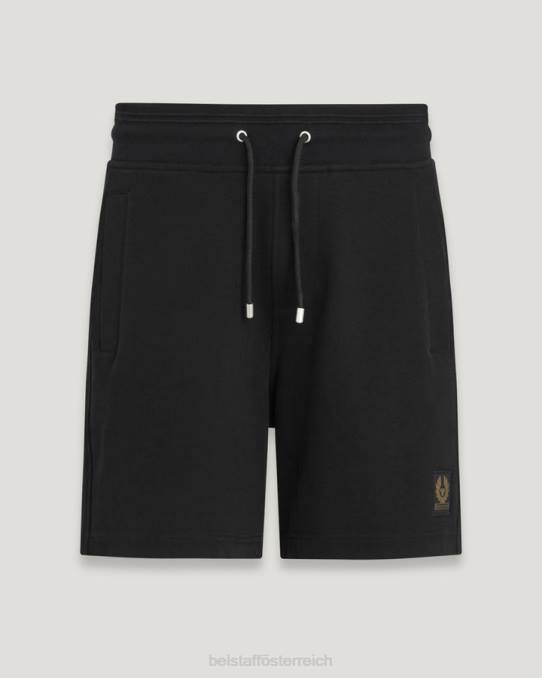 Belstaff Männer Sweatshorts PHND314 Kleidung Baumwollvlies schwarz