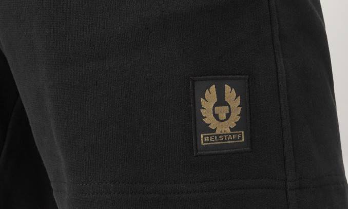 Belstaff Männer Sweatshorts PHND314 Kleidung Baumwollvlies schwarz