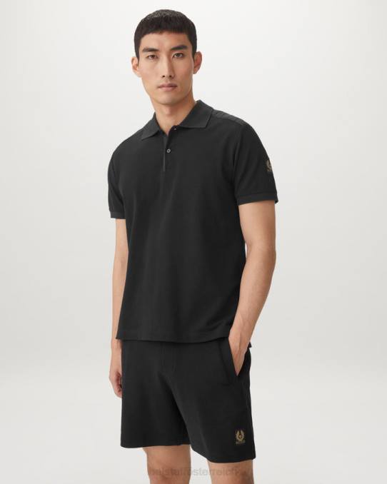 Belstaff Männer Sweatshorts PHND314 Kleidung Baumwollvlies schwarz
