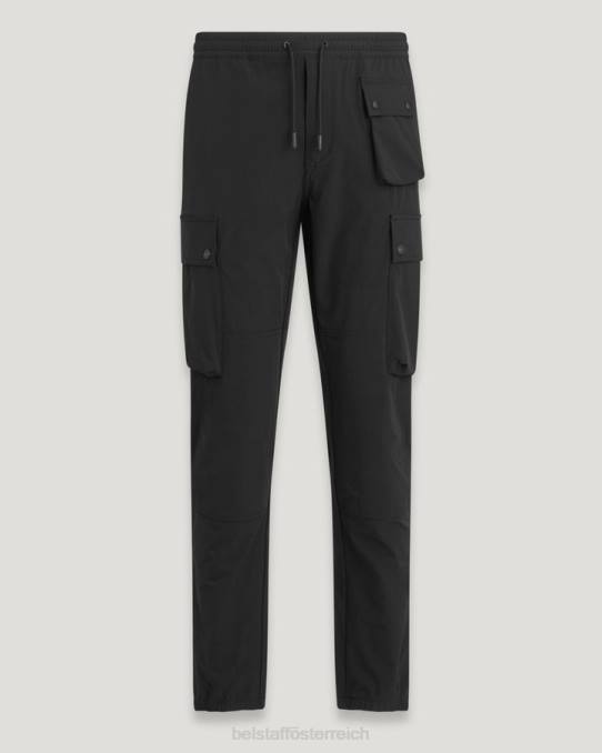 Belstaff Männer Techmaster Cargohose PHND301 Kleidung Stretch-Nylon schwarz