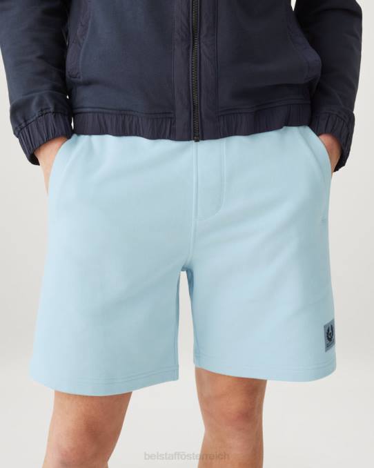 Belstaff Männer Sweatshorts PHND331 Kleidung Baumwollvlies himmelblau