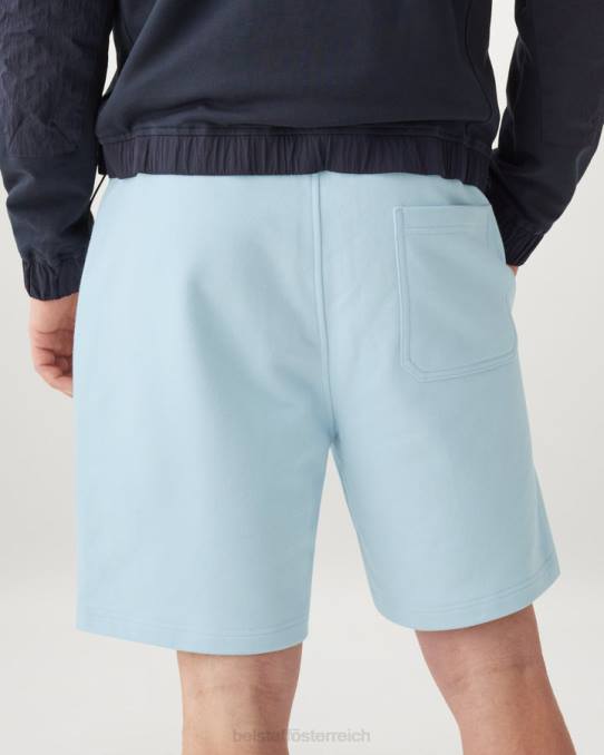 Belstaff Männer Sweatshorts PHND331 Kleidung Baumwollvlies himmelblau