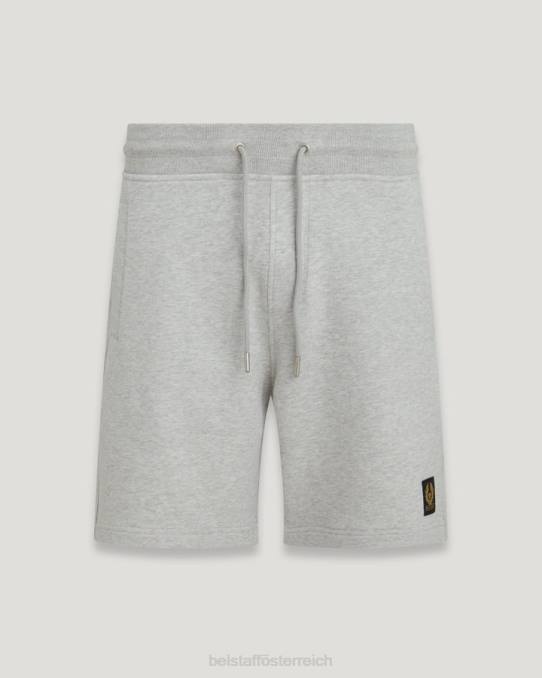 Belstaff Männer Sweatshorts PHND336 Kleidung Baumwollvlies altsilber meliert