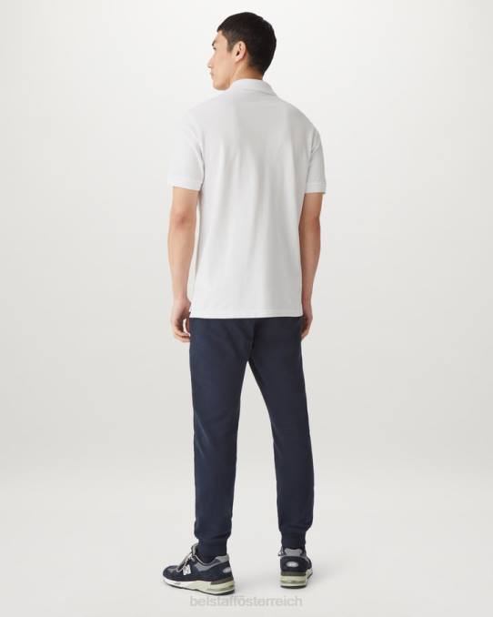 Belstaff Männer Polo PHND205 Kleidung Baumwoll-Piqué weiß