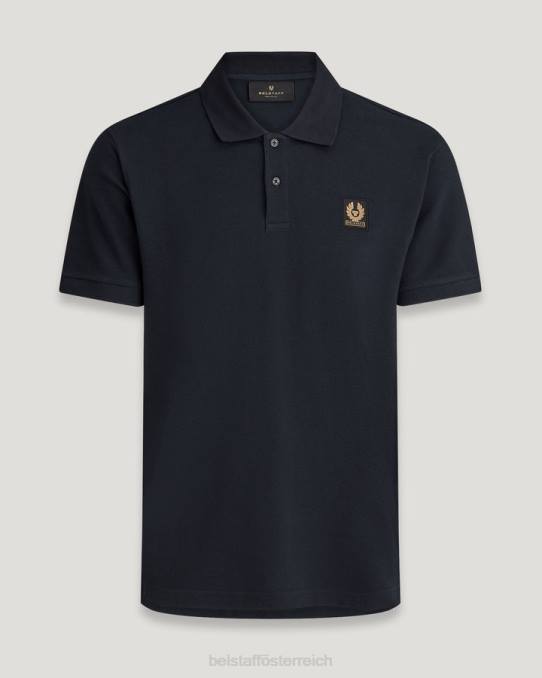 Belstaff Männer Polo PHND206 Kleidung Baumwoll-Piqué, dunkle Tinte